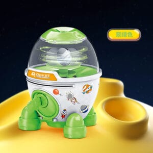 Cartoon Money Boxes Space Rocket Piggy Bank for Kid