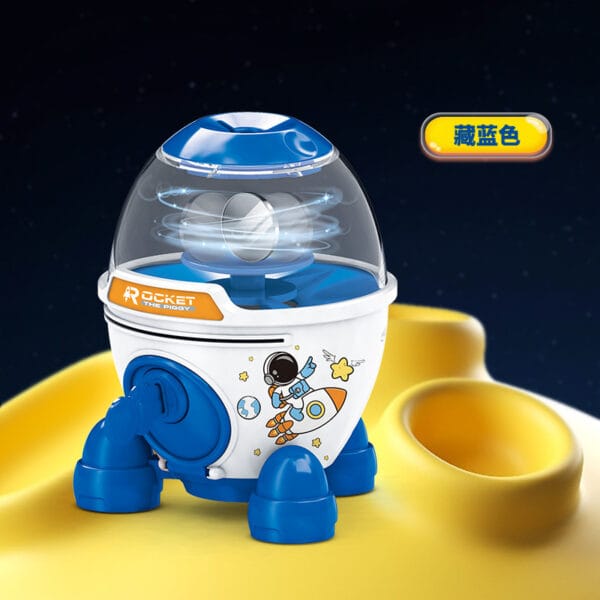 Cartoon Money Boxes Space Rocket Piggy Bank for Kid
