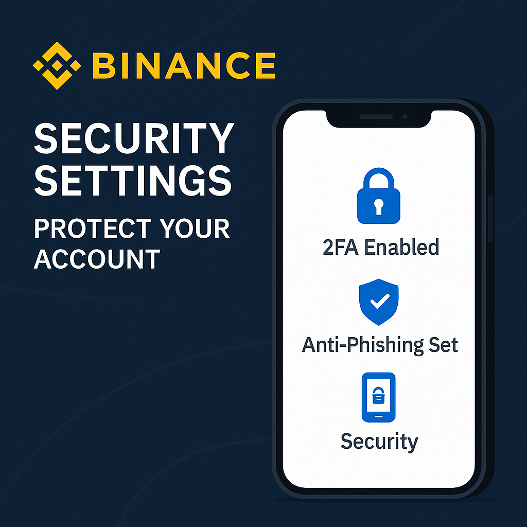 Binance নিরাপত্তা সেটিংস