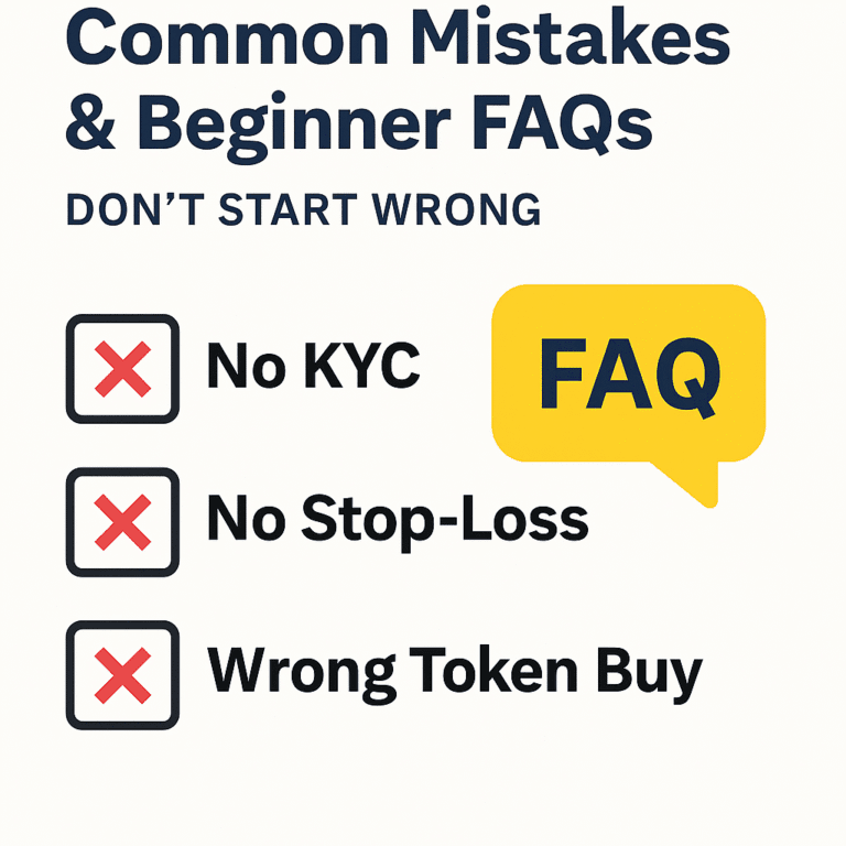 common mistakes and faq in binance
