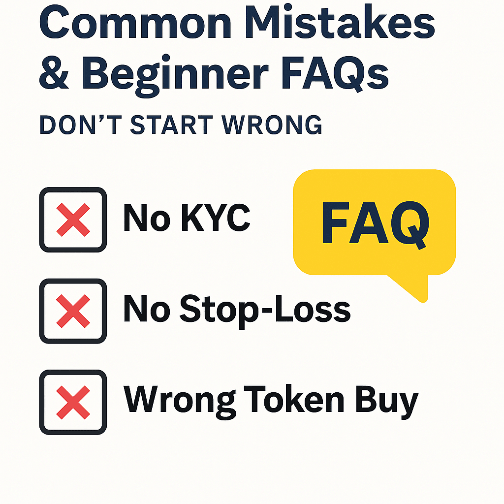 common mistakes and faq in binance